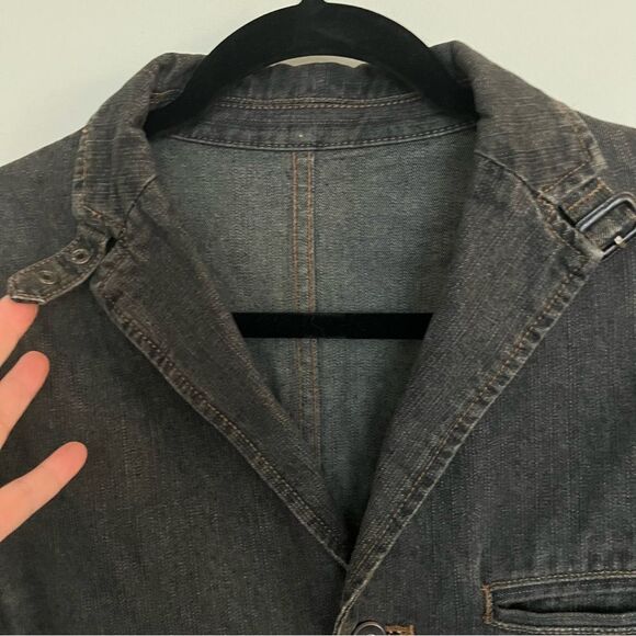 COMME CA ISM BLACK DENIM BLAZER / JACKET | Men’s SIZE M - Picture 5 of 13